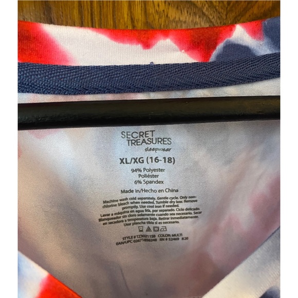 Secret Treasures Tye Die T Shirt Size XL (16-18) Women Men Kids - Picture 3 of 3